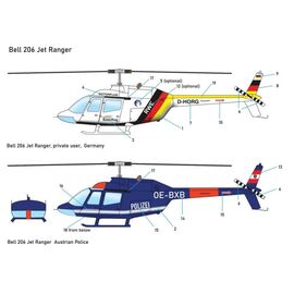 ARW36.LC5101-Hubschrauber Bell 206 Jet Ranger Polizei (AT)/Rotorflug&nbsp; Bausatz
