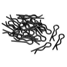 Clips de carrosserie (Noir/6mm/20pces)