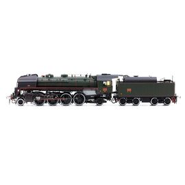 SNCF locomotive à vapeur 141R 1244 verte avec tender à huile Ep. V DCS