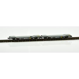 CFF 2 wagons de transport de chars Slmmnps-y sans chargement