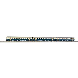 BLS Coffret de 3 wagons EW I A AB B avec inscription centrale et poignées Ep. IV AC