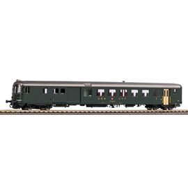 Voiture-pilote CFF BDt 914-1 EW II verte avec vieux schémas
