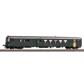 Voiture-pilote CFF BDt 914-1 EW II verte avec vieux schémas