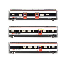 CFF Coffret de voitures 2 (H J K)) pour RABe 501 011 Thurgau Ep. VI ACS