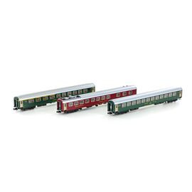 3 SBB Personenwagen RIC altes Logo ABm/Bm/WRtm IB