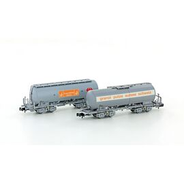 CFF Wagon-silo Uacs Granol + COOP Coffret de 2 wagons Ep.IV