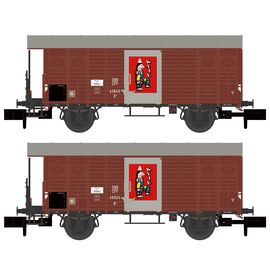 SBB 2 gedeckte Güterwagen K3 Zirkus Knie