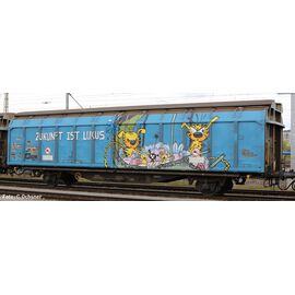 CFF Wagon à parois coulissantes Hbbillns Graffiti L'avenir est un luxe Ep. V