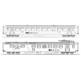 ARW05.94393-2er Set SBB EW I Wagen, B+ WR le Buffet Suisse SWISS EDITION - EXKLUSIV SCHWEIZ