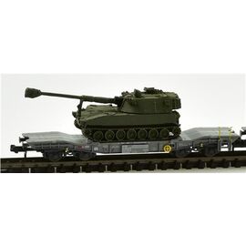 SBB 3 Panzertransportwagen mit 3 Pz 68 olive uni SWISS EDITION - EXKLUSIV SCHWEIZ