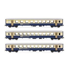 BLS 2 EW I AB+ B und 1 x BN B blau/beige AC Ep.V SWISS EDITION - EXKLUSIV SCHWEIZ