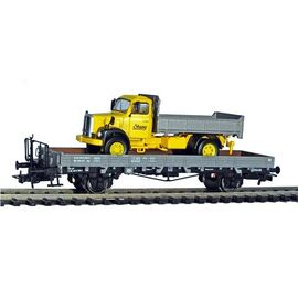 SBB Rungenwagen Km grau & Saurer 5DM Kipper STUAG SWISS EDITION - EXKLUSIV SCHWEIZ