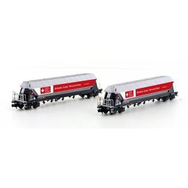 2tlg. Set Taggnpps SBB Zuckerwagen silber / rot SWISS EDITION