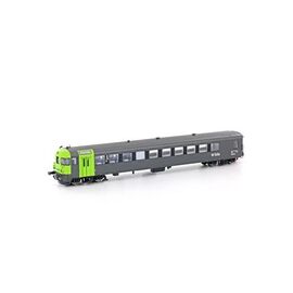 BLS Autoverladewagen Steuerwagen BDt grau/grün SWISS EDITION