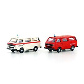 VW T3 Kasten Polizei & Feuerwehr (2er-Set) SWISS EDITION