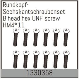 Rundkopf-Sechskantschrauben HM4*11