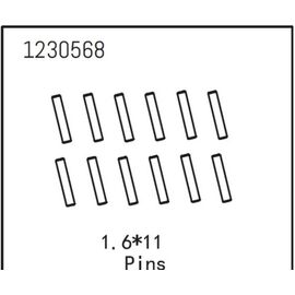 Pins 1.6*11 (12)