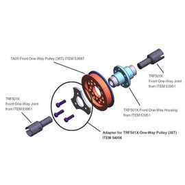 Adaptateur pour poulie unidirectionnelle TRF501X (36t)