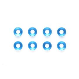 3mm ALU Washer blue (8)