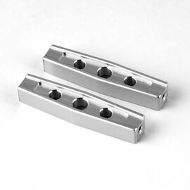 Gmade GS01 Machined M3 44mm Upper Link (2) (Silver)