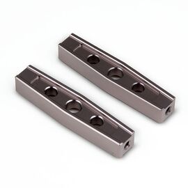 Gmade GS01 Machined M3 44mm Upper Link (2) (Titanium Gray)