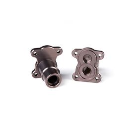Gmade Aluminum Straight axle adapter (2) (Titanium Gray) for R1 Axle