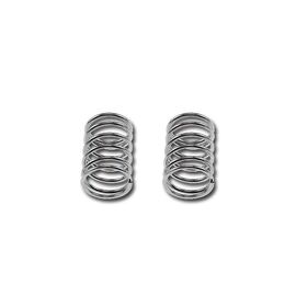 RACING SHOCK SPRING 14X25X1.5MM 6.5 COILS (SILVER/2PCS)