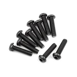 Button head screw M2.5x10mm (Hex socket/10Stk)