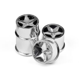 Q32 - Super Star Wheel Set (Chrome/4pcs)