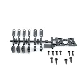 WING MOUNT SET (MOLDED PLASTIC/BLACK)