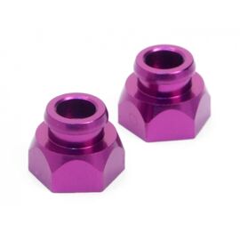 DÄMPFERDECKEL UNTEN ALUMINIUM VIOLETT (2 STK/SAVAGE)