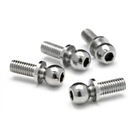 KUGEL 4.3X11.5MM (4-40/HEX/SILBER/4STK)