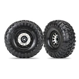 Tires and wheels, assembled (Method 1 05 black chrome beadlock wheels, Cany on Trail 2.2' tires, foam inserts) (1