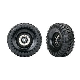 Tires and wheels, assembled (Method 1 05 black chrome beadlock wheels, Cany on Trail 1.9' tires, foam inserts) (1
