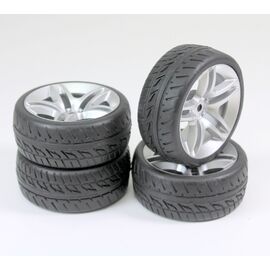 Train de roues Piste   10 battons / profile  argent 1:10 (4)