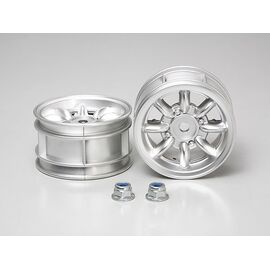 M-Chassis 8-Spoke Wheels 2pcs plated
