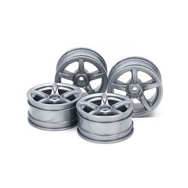 Arched 5-Spoke Wheels 4pcs argent (26mm / +2)