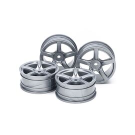 Arched 5-Spoke Wheels 4pcs argent (24mm / +0 )