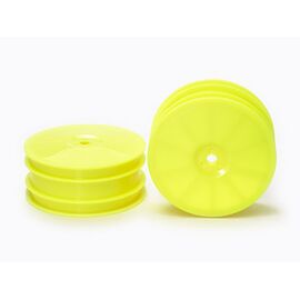 4WD Buggy Front Dish Wheels yellow (Hex)
