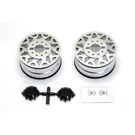 AF H01 CONTRA Wheel Silver black Cap (2pcs)