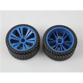2 x Räder blau, klein (Buggy)