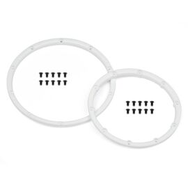 Baja 5b - Wheel Bead Lock Rings (White/2 wheels)