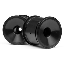 DISH WHEEL BLACK (2.2in/2pcs/Firestorm/MT2)
