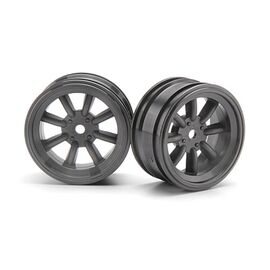 Cup Racer - MX60 JANTES 8 BATONS GUNMETAL (3mm OFFSET/2pcs)
