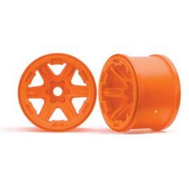 Wheels, 3.8' (orange) (2) (17mm splin ed)