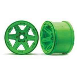Wheels, 3.8' (green) (2) (17mm spline d)