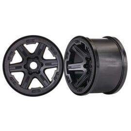 Wheels, 3.8' (black) (2) (17mm spline d)