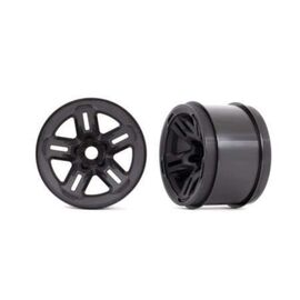 Wheels, 3.8' (black) (2) (17mm spline d)