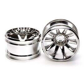 GF-01 Roues à 10 rayons en chrome plaqué