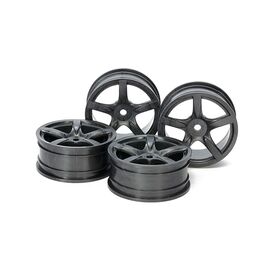 Roues à 5 rayons de diamètre moyen (24mm 0) 4 pcs.